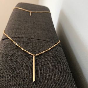 Faux Gold Tiered Necklace